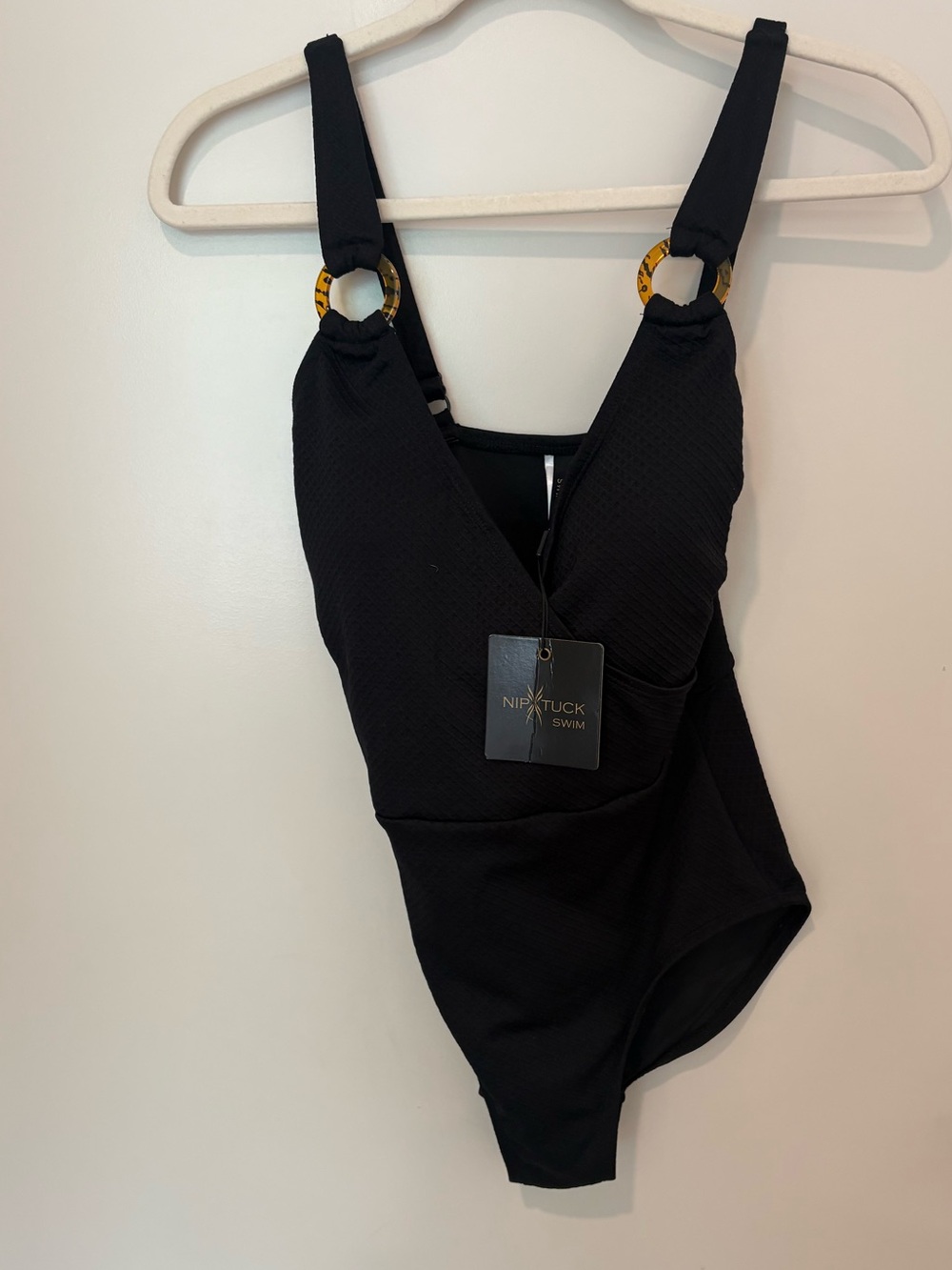 NWT Nip Tuck One-Piece Swimsuit Bathingsuit Black Beach Vacation Pool Resort 6